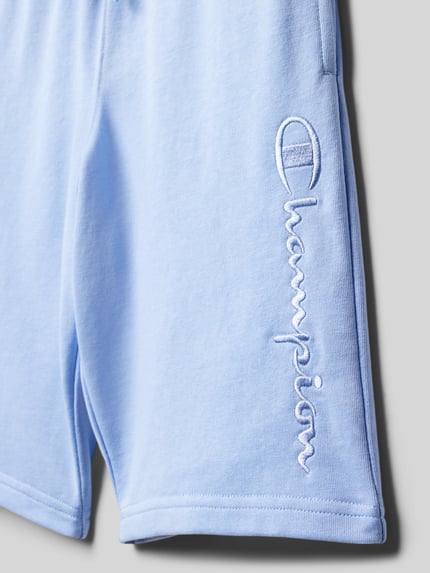 Champion Sweatshorts mit Logo-Stitching Bleu 2
