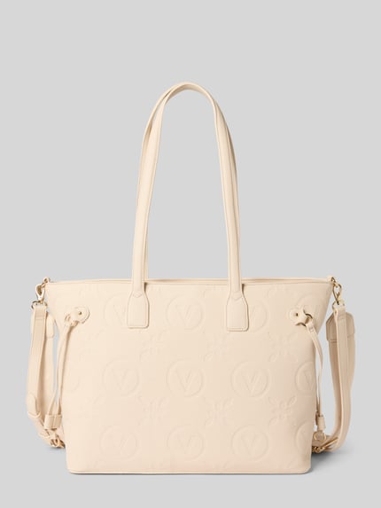 Valentino Bags Handtas met structuurmotief, model 'SAMBA' Ecru - 1