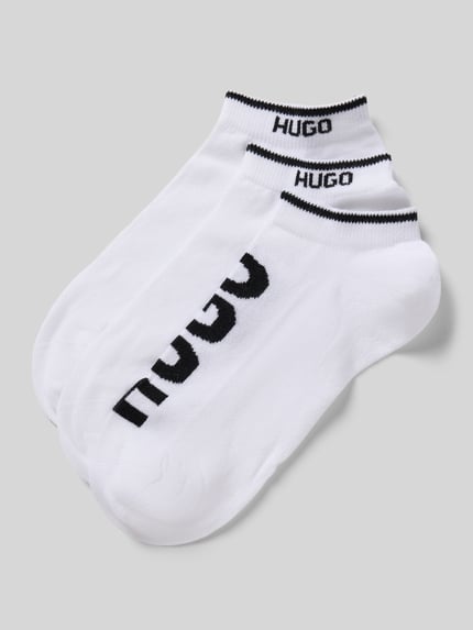 HUGO Sok-sokken met logoprint in set van 3 Wit - 1