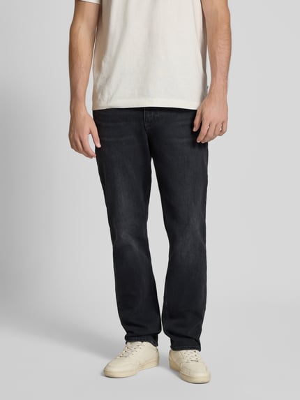 Tommy Jeans Straight fit jeans van katoenmix Zwart - 4