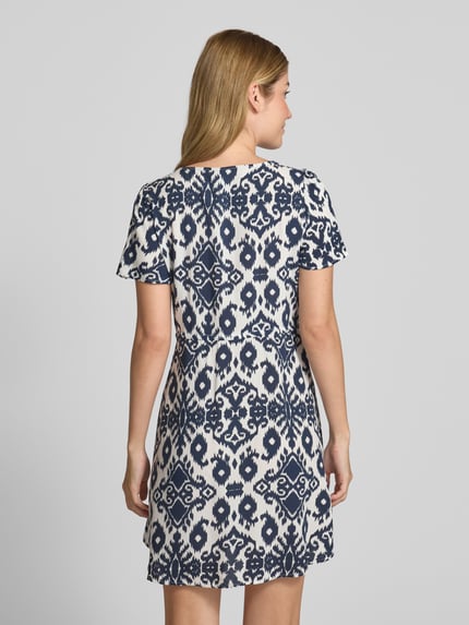 VERO MODA Mini-Freizeitkleid aus reiner Viskose Modell 'EASY JOY' Marine 5