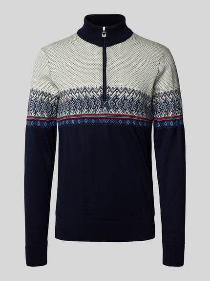 Dale of Norway Wollpullover mit Troyer-Kragen Marine 2