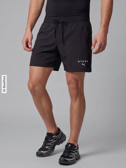 PUMA Performance Regular Fit Sportshorts mit Label-Print Black 4