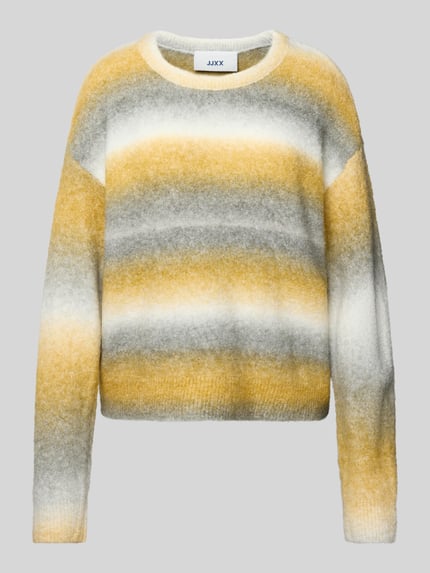 JJXX Strickpullover mit Rundhalsausschnitt Modell 'AMIRA' GELB 2