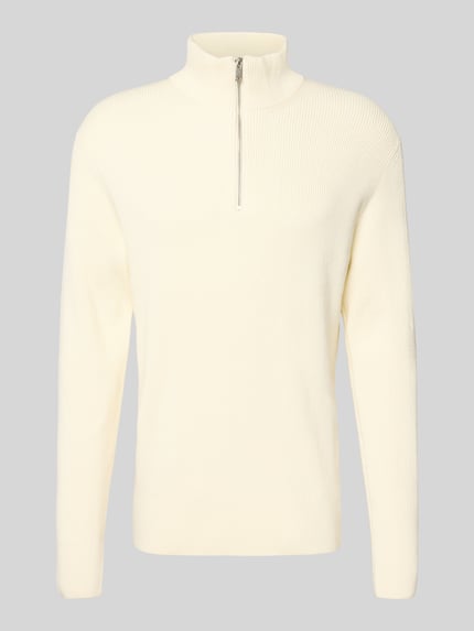 Lindbergh Relaxed Fit Pullover mit Strukturmuster Offwhite 2
