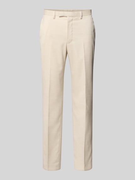 Slim Fit Anzughose mit Bundfalten Shop The Look MANNEQUINE