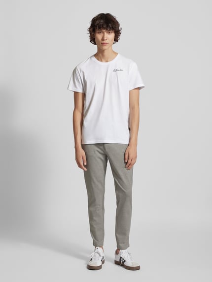ONLY & SONS Tapered fit broek met knoop- en ritssluiting, model 'MARK' Beige - 1