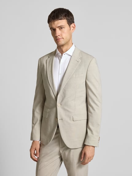 MCNEAL Slim Fit 2-Knopf-Sakko mit Viskose-Anteil Beige 4