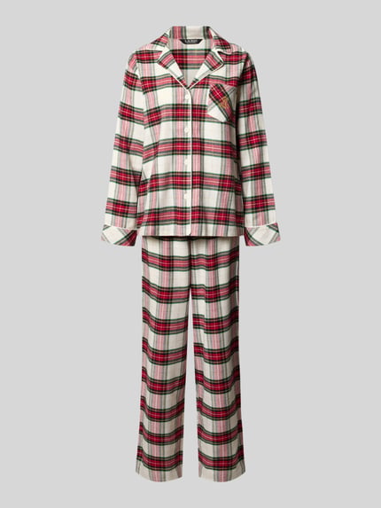 Lauren Ralph Lauren Pyjama-Set mit Logo-Stitching im 2-teiligen Set Offwhite 1