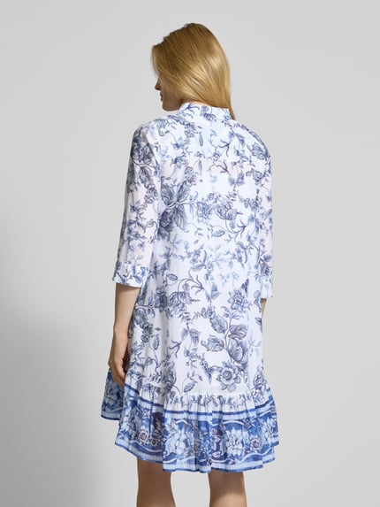 Emily Van den Bergh Minikleid mit Hemdblusenkragen Weiss 5