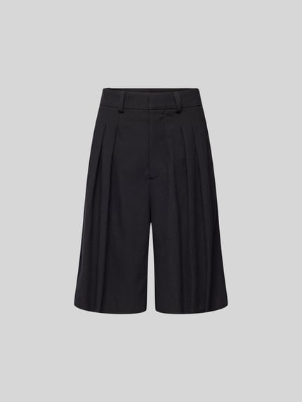 Nanushka Shorts mit Kellerfalten Black 2