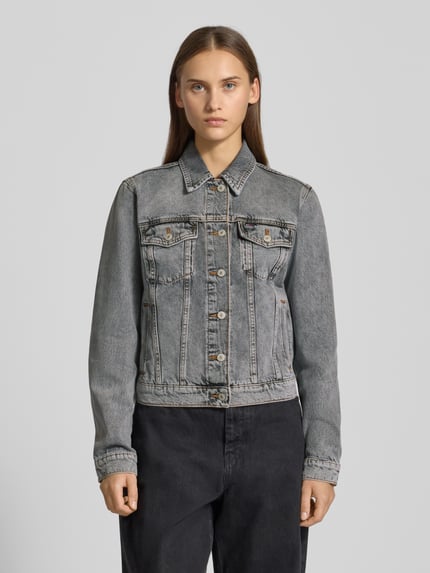Tommy Jeans Regular Fit Jeansjacke aus reiner Baumwolle Mittelgrau 4