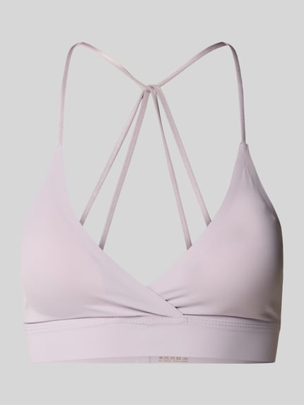 MAGIC Bodyfashion Biustonosz typu bralette w stylu kopertowym model ‘Dream’ Fiołkoworóżowy 1