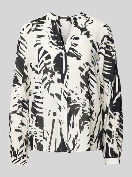 COMMA Bluse mit Tunikakragen Black 2