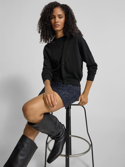 Rabanne Cardigan van wolmix Zwart - 3