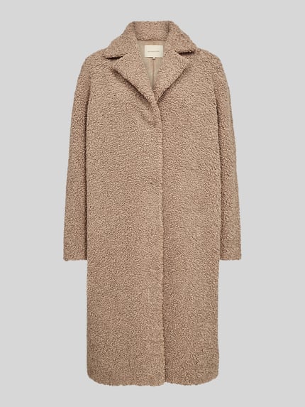 Soyaconcept Teddymantel mit verdeckter Knopfleiste Modell 'SC-Mukite 2' Sand 2