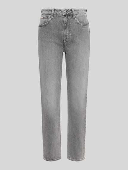 Calvin Klein Jeans Mom Fit Jeans aus Baumwoll-Mix Modell 'MOM JEAN' Hellgrau 2