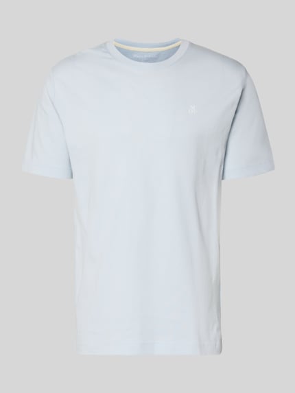 Marc O'Polo Regular Fit T-Shirt aus reiner Baumwolle Hellblau 2