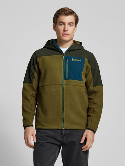 Cotopaxi Kurtka z polaru z nadrukiem z logo model ‘Jean’ Ciemnozielony 4