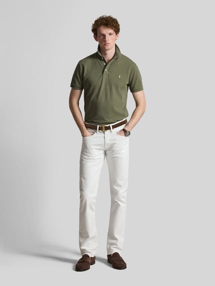 Polo Ralph Lauren Regular Fit Poloshirt aus Baumwoll-Mix Oliv 1