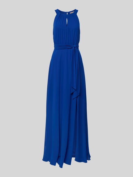 Christian Berg Cocktail Abendkleid mit Schlüsselloch-Ausschnitt Royal 2