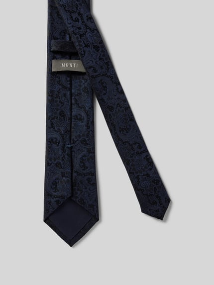 MONTI Seidenkrawatte mit Paisley-Muster Marine 2