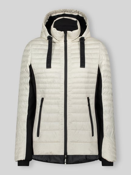 Gil Bret Slim fit gewatteerd jack met tweewegritssluiting Offwhite - 2