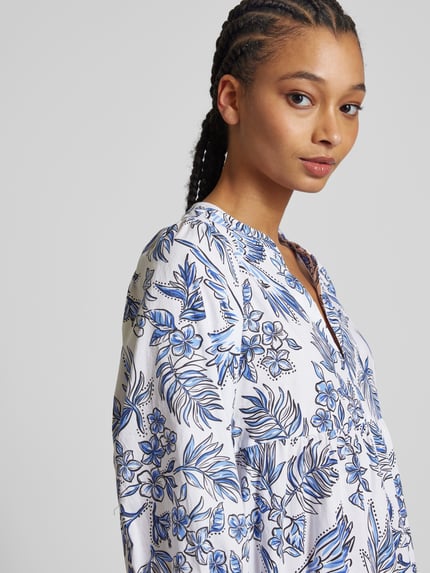 Juvia Tuniekjurk met all-over motief Wit - 3