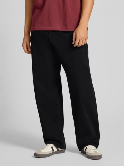 REVIEW Jeansy o kroju super baggy fit z dodatkiem wiskozy Czarny 4