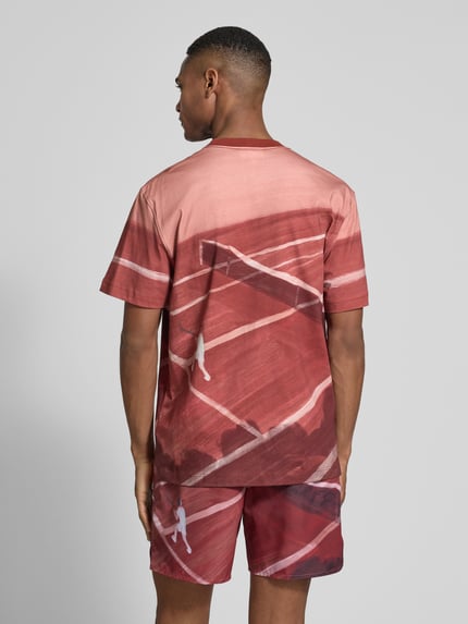 Lacoste T-Shirt mit Logo-Badge Rostrot 5