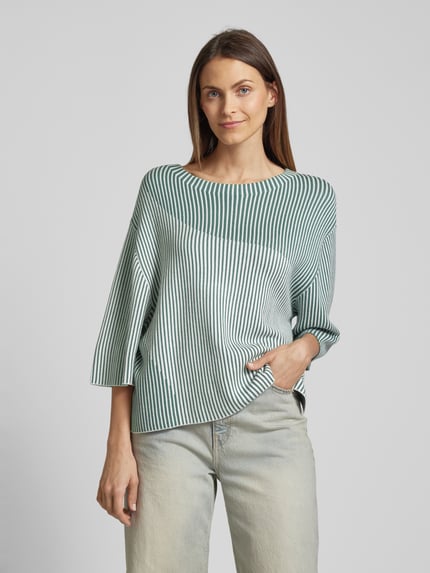 Tom Tailor Oversized Strickpullover mit 1/2-Ärmel Bottle 4