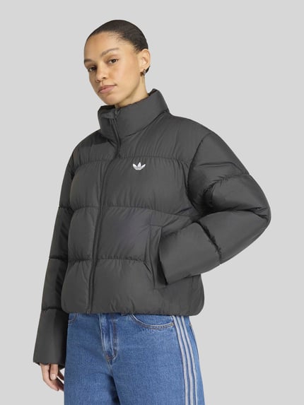 adidas Originals kurtka pikowana o kroju regular fit ze stójką Czarny 3
