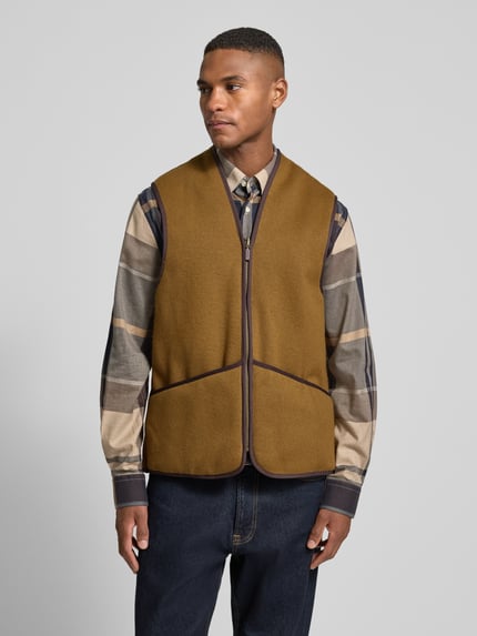 Barbour Regular Fit Weste aus Webpelz Beige 4