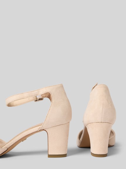 Tamaris Pumps mit Blockabsatz Beige 2
