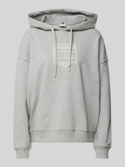 Tommy Hilfiger Oversized hoodie met extra brede schouders Middengrijs - 2