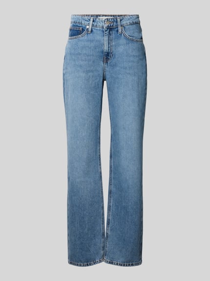 MANGO Straight Leg Jeans im 5-Pocket-Design Jeansblau 2