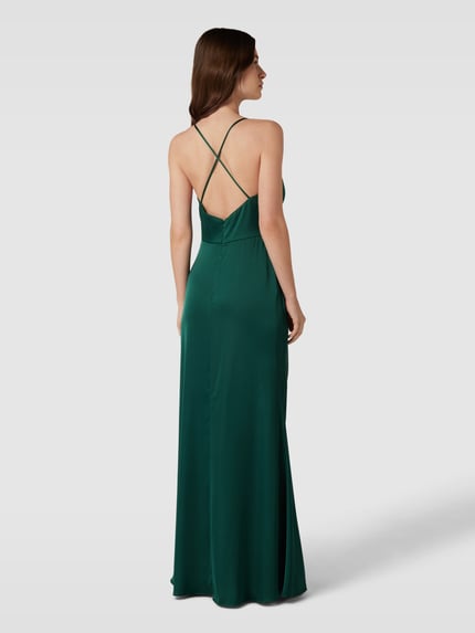 Laona Abendkleid mit Wasserfall-Ausschnitt Gruen 5