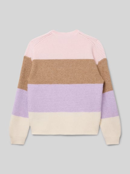 ONLY Regular Fit Strickpullover aus Viskose-Mix Modell 'SANDY' Altrosa 3