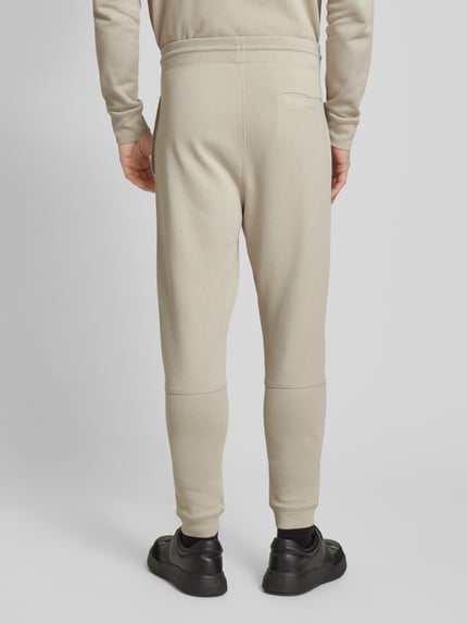 BOSS Orange Slim fit sweatpants met elastische band Beige - 5