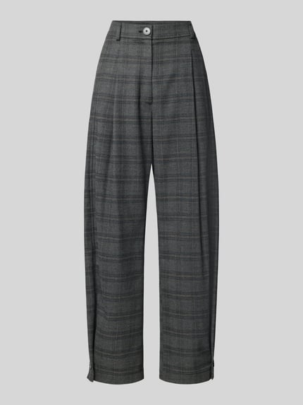 Barrel-Cut-Hose mit Karomuster – curated by Vera van Erp Shop The Look MANNEQUINE