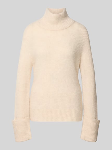 Selected Regular fit coltrui van een mix van wol en alpaca, model 'SIA' Offwhite - 2