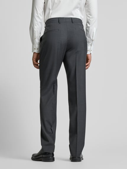 BOSS Regular Fit Anzughose mit Bügelfalten Modell 'Lenon' Anthrazit 5
