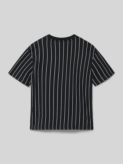 Productfoto, Regular Fit T-shirt met logostitching van KARL KANI, puur katoen, ronde hals, ruglengte maat 134 55 cm, voor kinderen