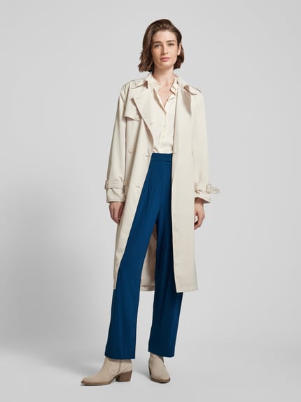MM by Max Mara Spodnie materiałowe w jednolitym kolorze model ‘GIOCHI’ Błękitny 1