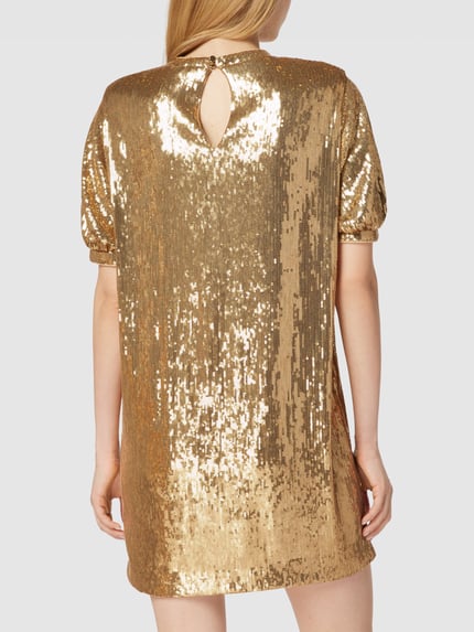 BOSS Mini-jurk met pailletten, model 'Eslica' Goud gemêleerd - 5