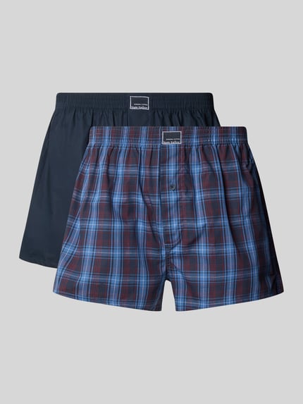 Tom Tailor Boxershorts mit Knopfleiste im 2er-Pack Marine 1