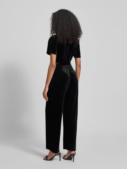 Apricot Regular fit jumpsuit met V-hals Zwart - 5