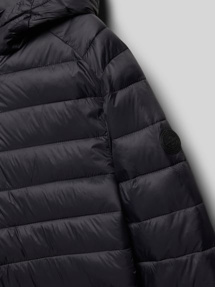 JACK & JONES Kurtka pikowana z kapturem model 'SPRINT' Czarny 2