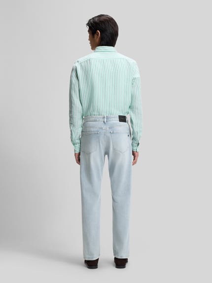 BOSS straight fit jeans van katoenmix model 'C-OGDEN' Lichtblauw - 5