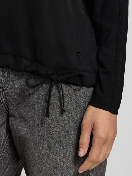 monari Blouseshirt met V-hals Zwart - 3
